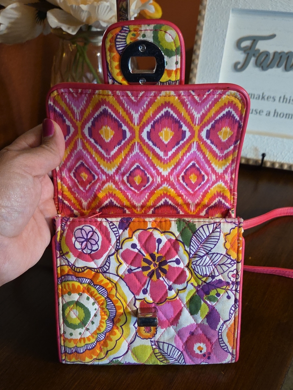 Vera Bradley Mini Turn-lock Crossbody Bag - Picture 8 of 13